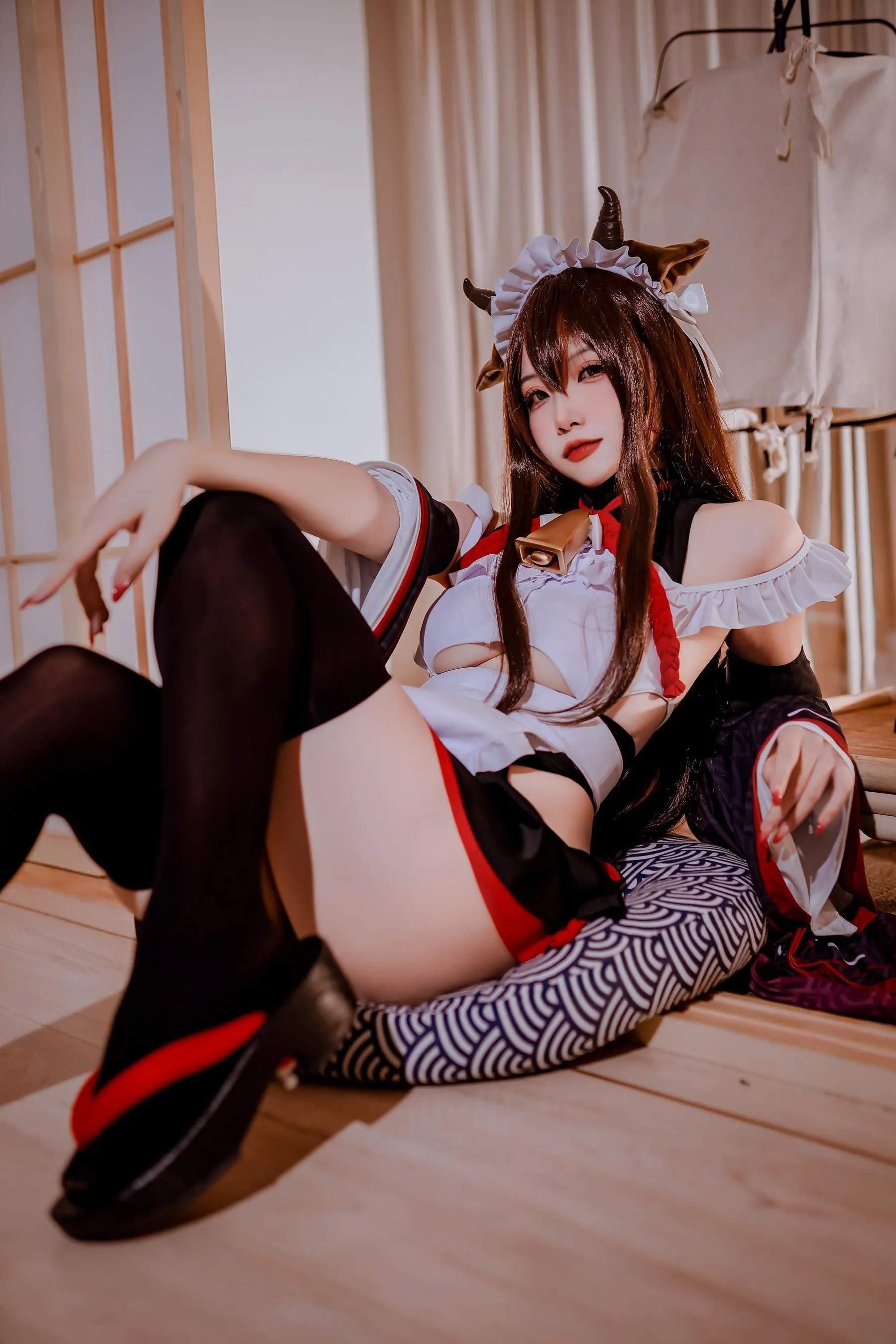二佐Nisa – NO.148 碧蓝樫野女仆 [34P]插图9